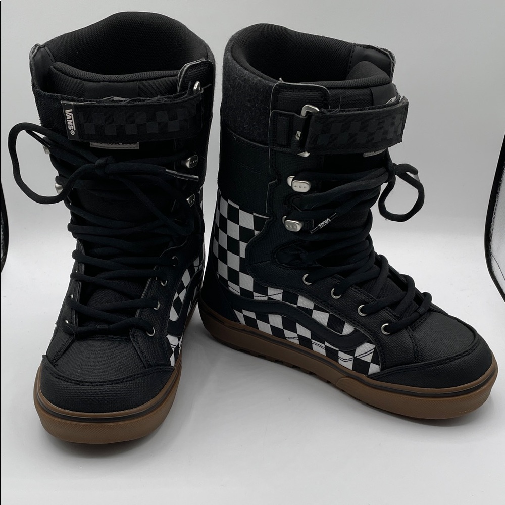 Vans Hi-Standard LL DX Men’s 8.5 Black White Checkerboard Lace Snowboard Boots